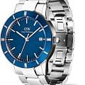 Daniel Wellington Daniel Wellington Iconic Paradigma Link Blue Enamel Silver DW00100820  наручные мужские часы фото под углом.