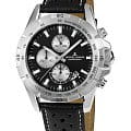 Jacques Lemans Jacques Lemans 1-1826A  1-1826A кварцевые мужские часы черный циферблат, браслет кожаный — вид спереди