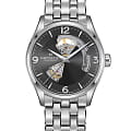Hamilton Hamilton Jazzmaster Open Heart Auto H32705181  H32705181 механические женские часы серый циферблат, браслет нержавеющая сталь — вид спереди