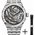 Maurice Lacroix Maurice Lacroix Aikon Automatic Skeleton AI6028-SS002-030-2  AI6028-SS002-030-2 механические мужские часы  циферблат, браслет нержавеющая сталь — вид спереди