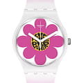 Swatch Swatch New Gent Bioceramic Standard SO32M104  SO32M104 кварцевые женские часы  розовый циферблат, браслет биоматериал — вид спереди