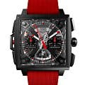 TAG Heuer TAG Heuer Monaco Split-seconds Chronograph CBW2181.FC8322  CBW2181.FC8322 механические мужские часы  черный циферблат, браслет тканевый — вид спереди