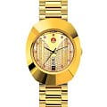 Rado Rado The Original Automatic R12413034 Automatic R12413034 механические мужские часы золотой циферблат, браслет нержавеющая сталь с pvd-покрытием — вид спереди