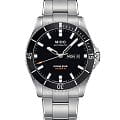 Mido Mido Ocean Star 200 M026.430.11.051.00  M0264301105100 механические мужские часы  черный циферблат, браслет нержавеющая сталь — вид спереди