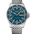 Mido Mido Ocean Star Tribute M026.830.11.041.00  M0268301104100 механические мужские часы бирюзовый циферблат, браслет нержавеющая сталь — вид спереди