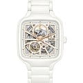 Rado Rado True Square Automatic Open Heart R27073012 Automatic R27073012 механические мужские часы белый циферблат, браслет высокотехнологичная керамика + титан — вид спереди