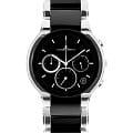 Jacques Lemans Jacques Lemans High Tech Ceramic 1-1580A  1-1580A кварцевые мужские часы черный циферблат, браслет сталь + керамические вставки — вид спереди