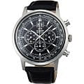 Orient Orient TV02003B (FTV02003B)  FTV02003B  мужские часы черный циферблат, браслет кожа + текстиль — вид спереди