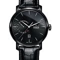 Rado Rado Diamaster Power Reserve R14137156 Automatic R14137156 механические мужские часы черный циферблат, браслет кожаный — вид спереди