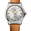 Longines Longines Heritage Classic L1.649.4.72.2  L16494722 механические мужские часы   циферблат, браслет кожаный — вид спереди