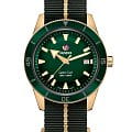 Rado Rado Captain Cook Automatic Bronze R32504317 Automatic R32504317 механические мужские часы  зеленый циферблат, браслет тканевый — вид спереди